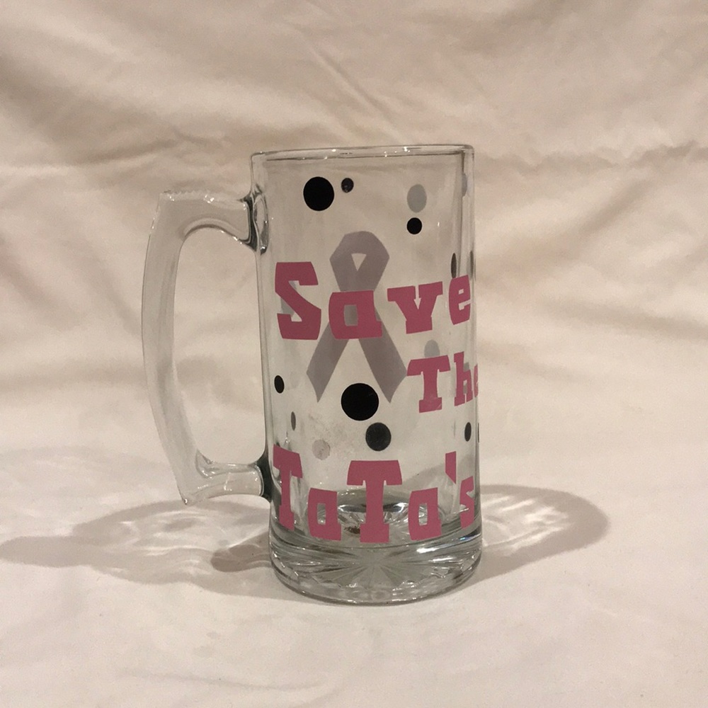 Save the TaTas large glass mug